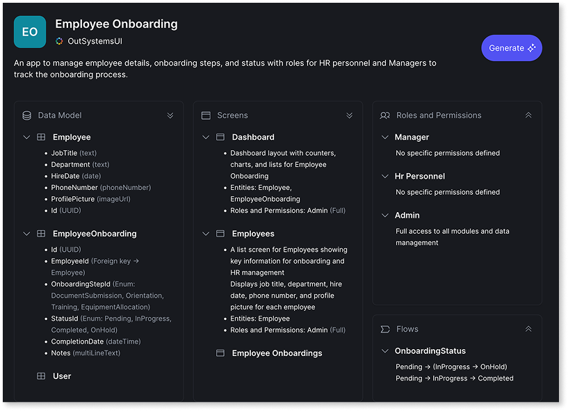 Create an app with AI in ODC Portal - ODC Documentation