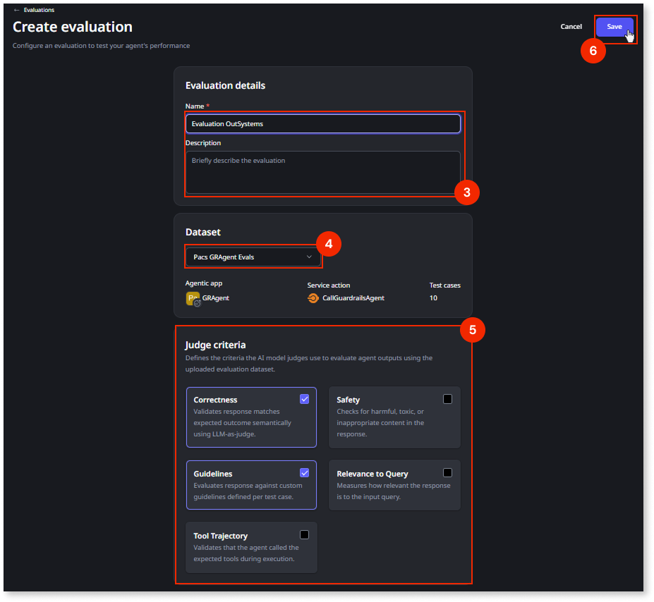 Run your first evaluation - ODC Documentation