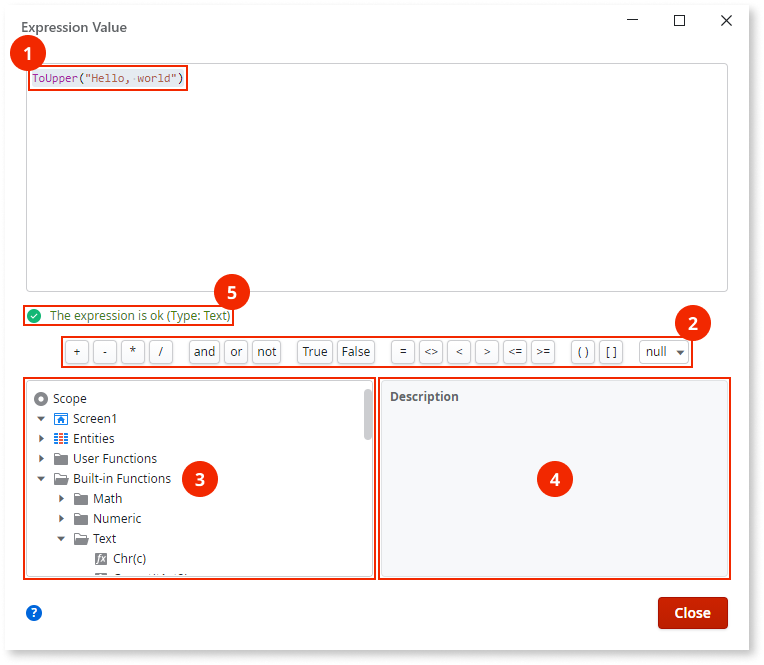 Expressionの編集 - OutSystems 11 ドキュメンテーション