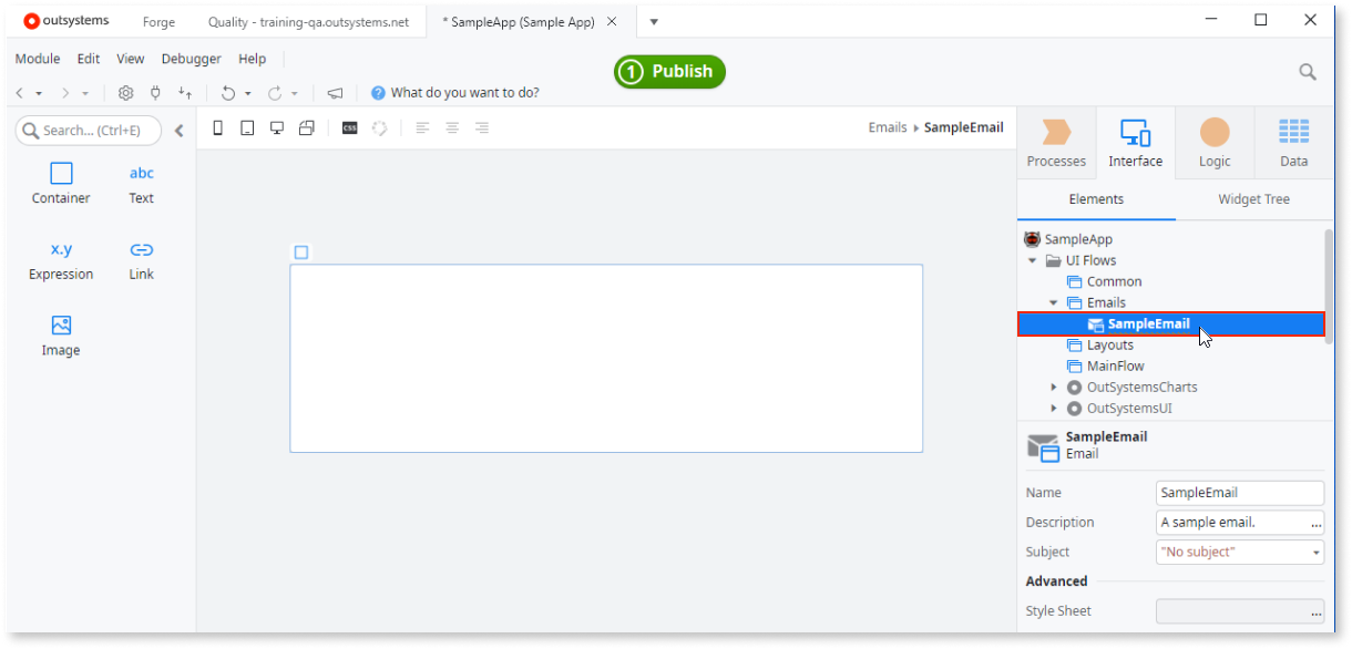 Managing emails - OutSystems 11 Documentation