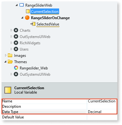 Range Slider - OutSystems 11 Documentation