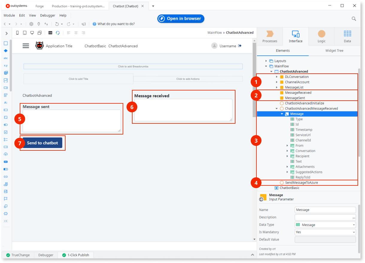 Create custom chatbot UI - OutSystems 11 Documentation