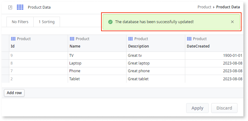 Edit data in ODC Studio ODC Documentation