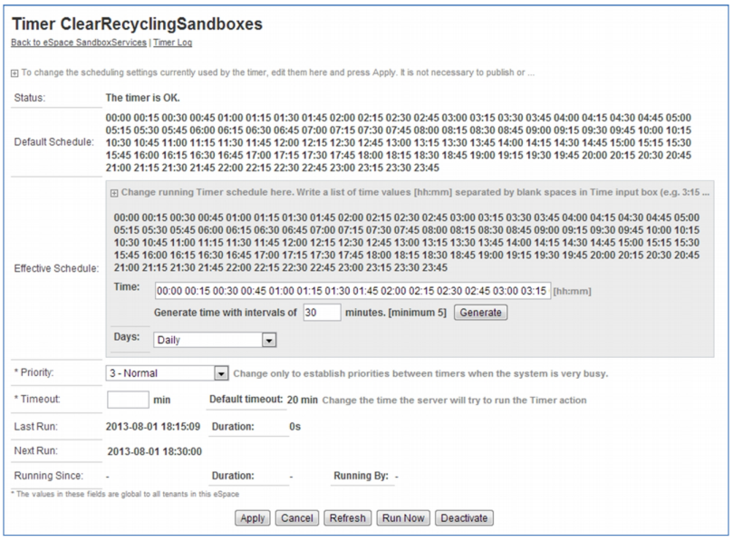 Timer OutSystems 11 Documentation
