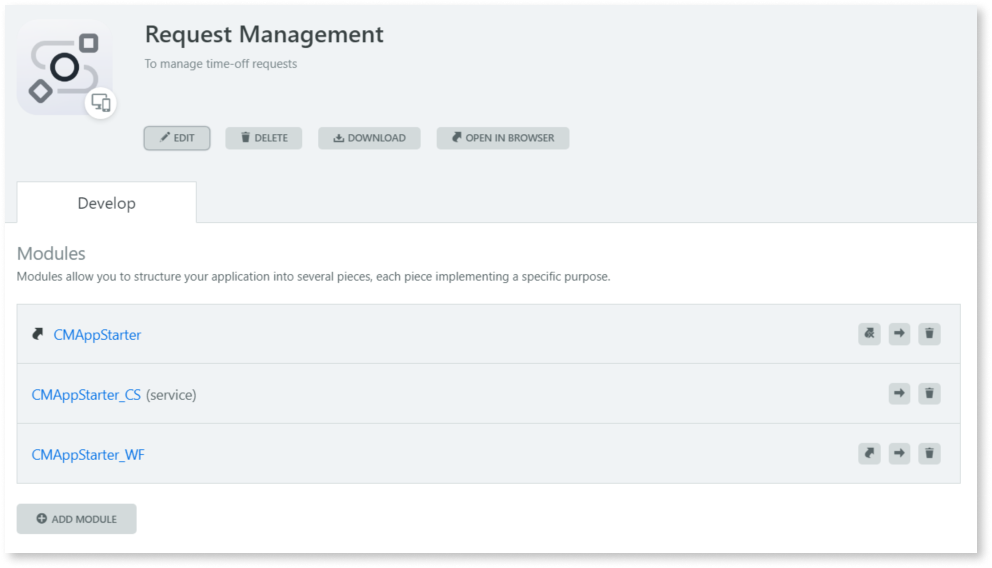 App Starterを使用してケース管理アプリを作成する - OutSystems 11 ドキュメンテーション
