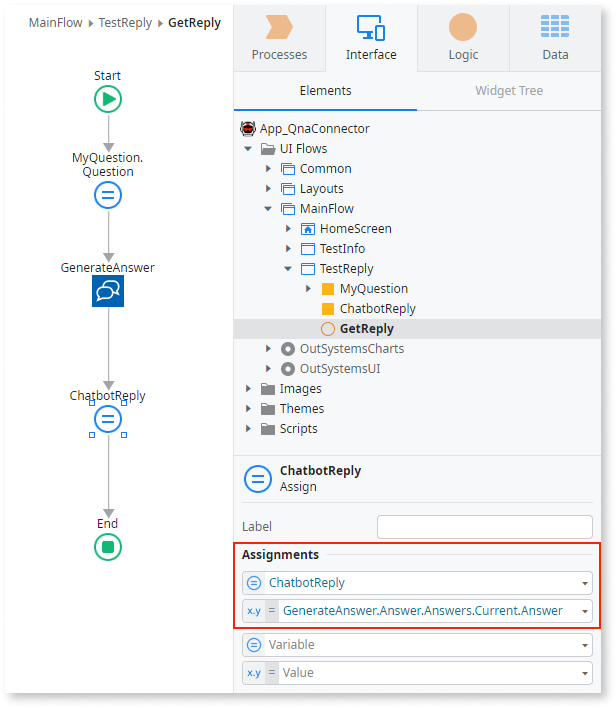 OutSystemsアプリでAzure QnA Makerコネクタを使用する - OutSystems 11 ドキュメンテーション