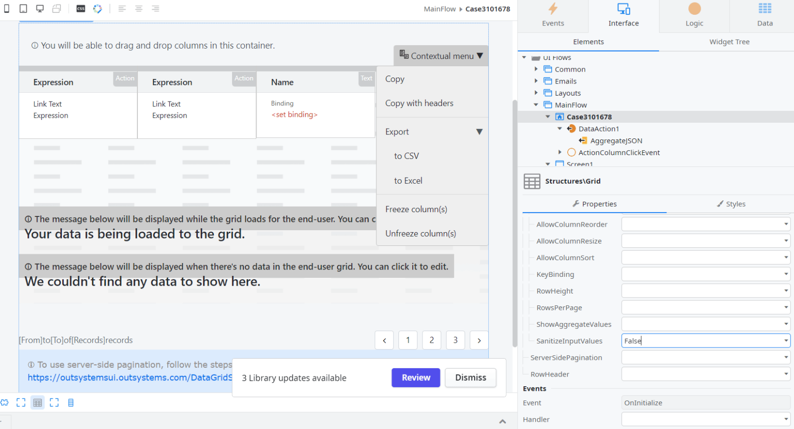 Icons are no longer visible in Data Grid columns after updating the ...