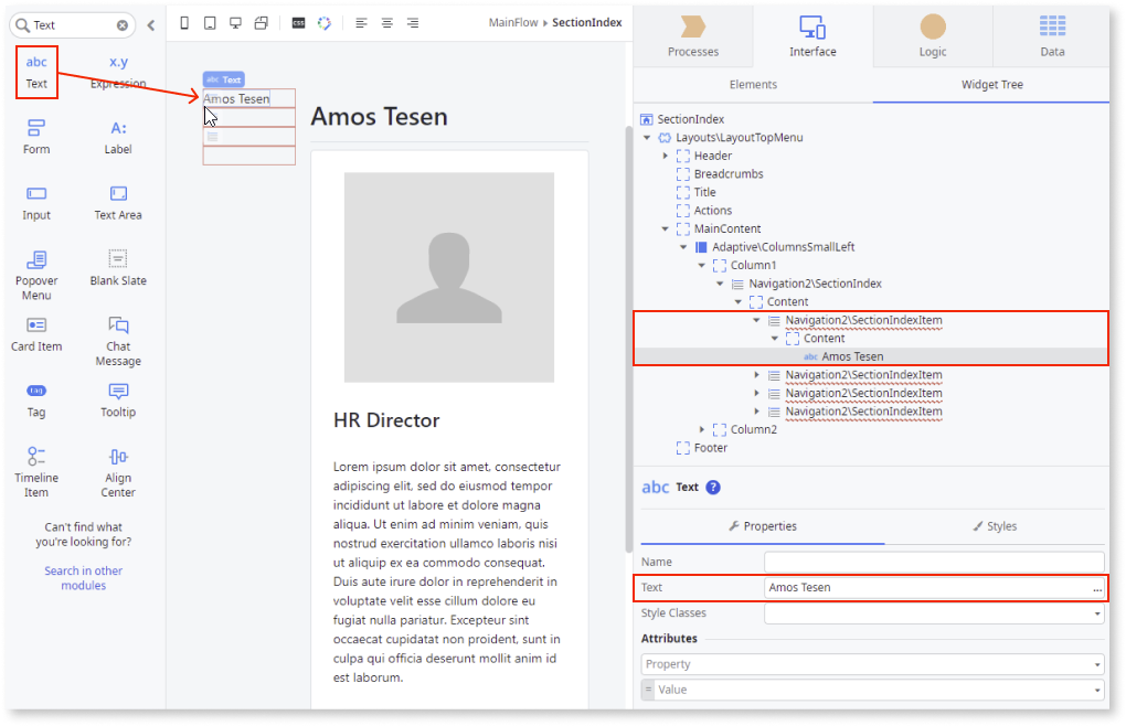 Section Index OutSystems 11 ドキュメンテーション