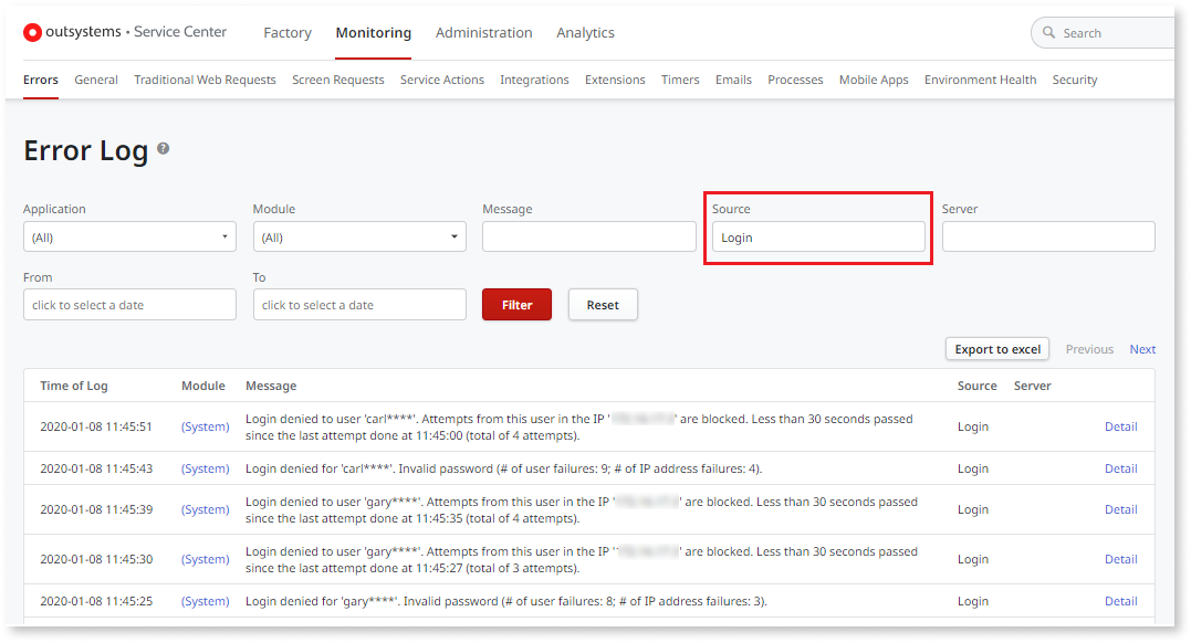 Protection against Brute Force Attacks - OutSystems 11 Documentation