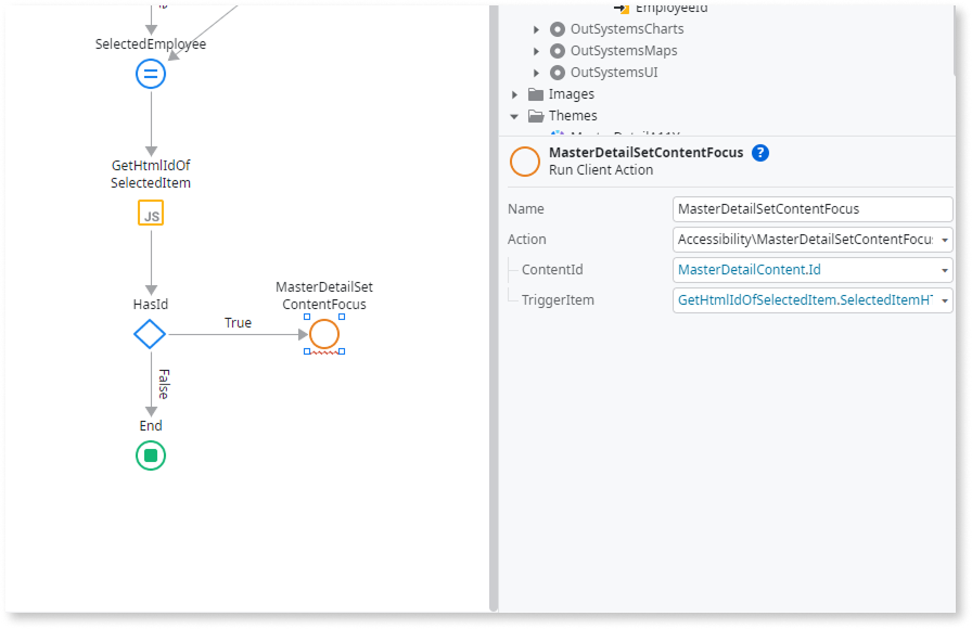 Master Detail - OutSystems 11 ドキュメンテーション