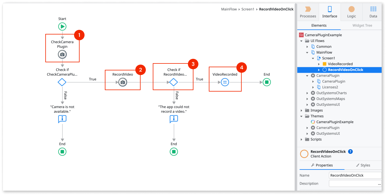 Camera Plugin version 1 - ODC Documentation