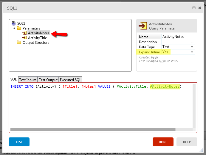 データベースレコードへのnull値の挿入 - OutSystems 操作ガイド