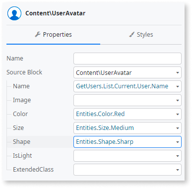 User Avatar - OutSystems 11 Documentation