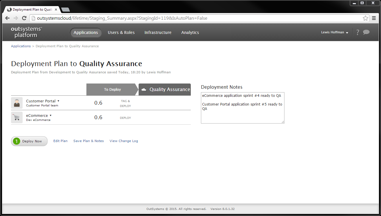 Plan a Deployment for the Operations Team - OutSystems 10 Documentation