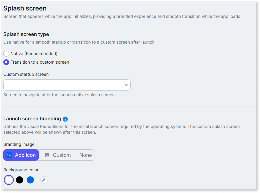 Customize the splash screen - ODC Documentation