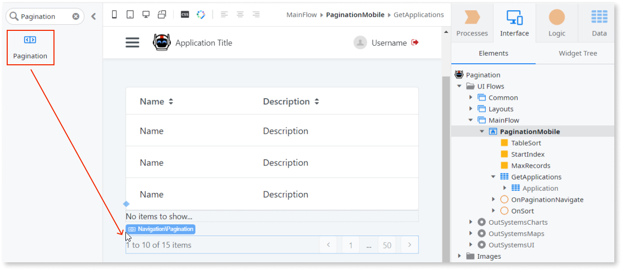 ページネーション - OutSystems 11 ドキュメンテーション