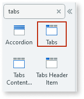 Tabs - OutSystems 11 Documentation