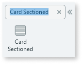 Card Sectioned - OutSystems 11 ドキュメンテーション