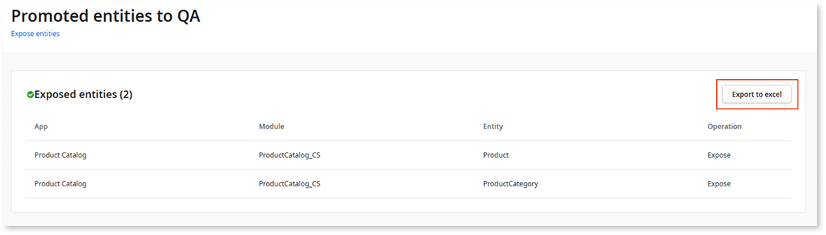 Expose O11 entities to ODC - ODC Documentation