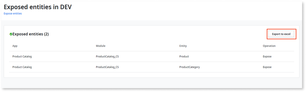 Expose O11 entities to ODC - ODC Documentation