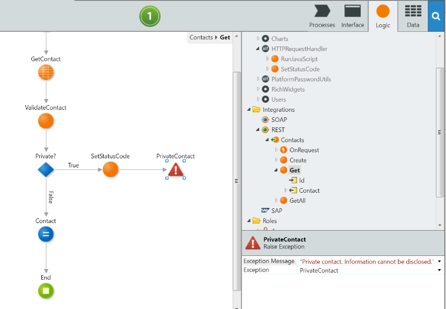 公開しているREST APIにカスタムエラーをスローするiyou OutSystems 10 ドキュメンテーション