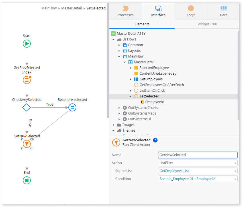 Master Detail - OutSystems 11 Documentation