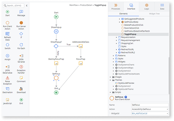 Popup - OutSystems 11 ドキュメンテーション