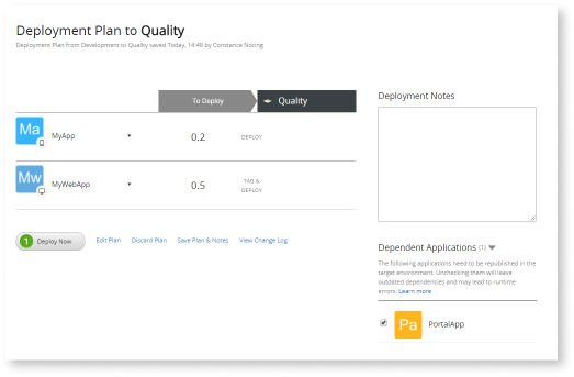 Publishing and deploying an OutSystems app - OutSystems 11 ドキュメンテーション