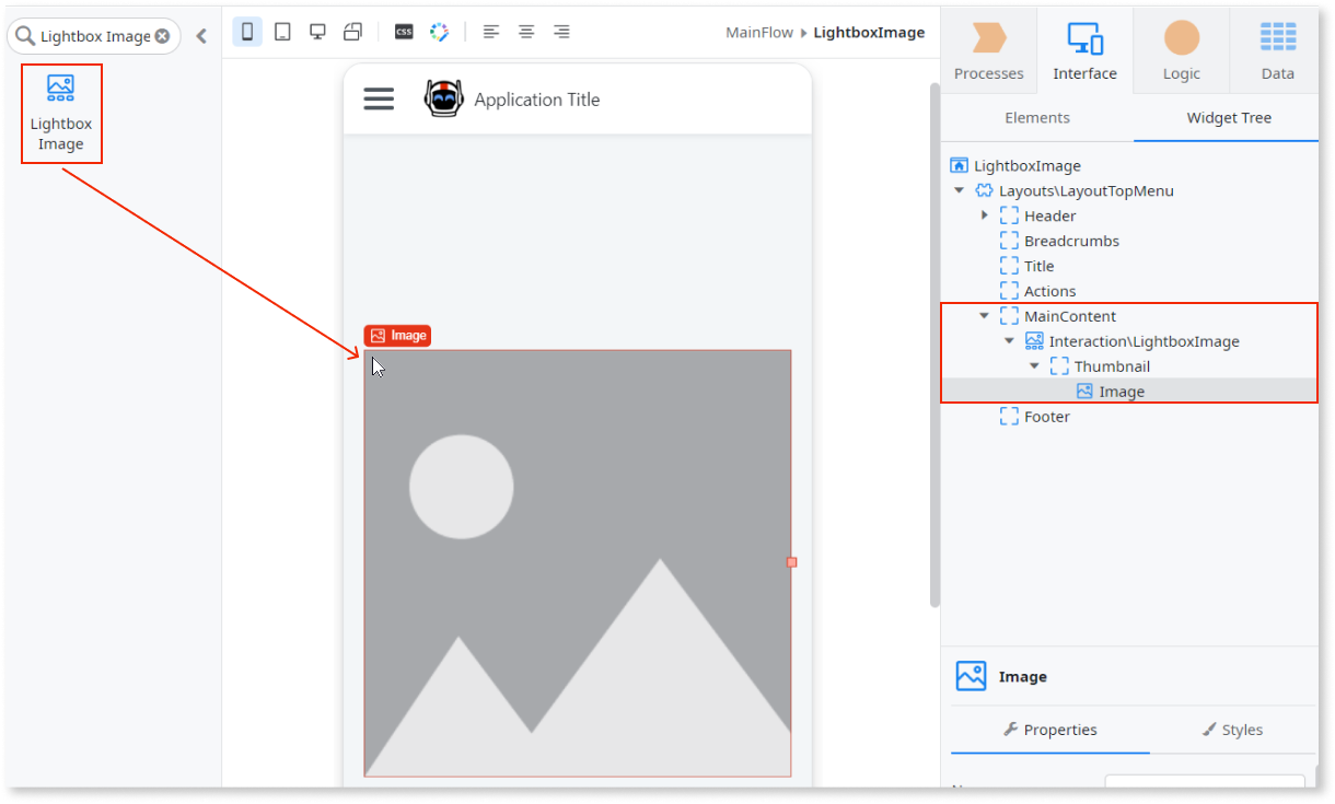 Lightbox Image - OutSystems 11 Documentation