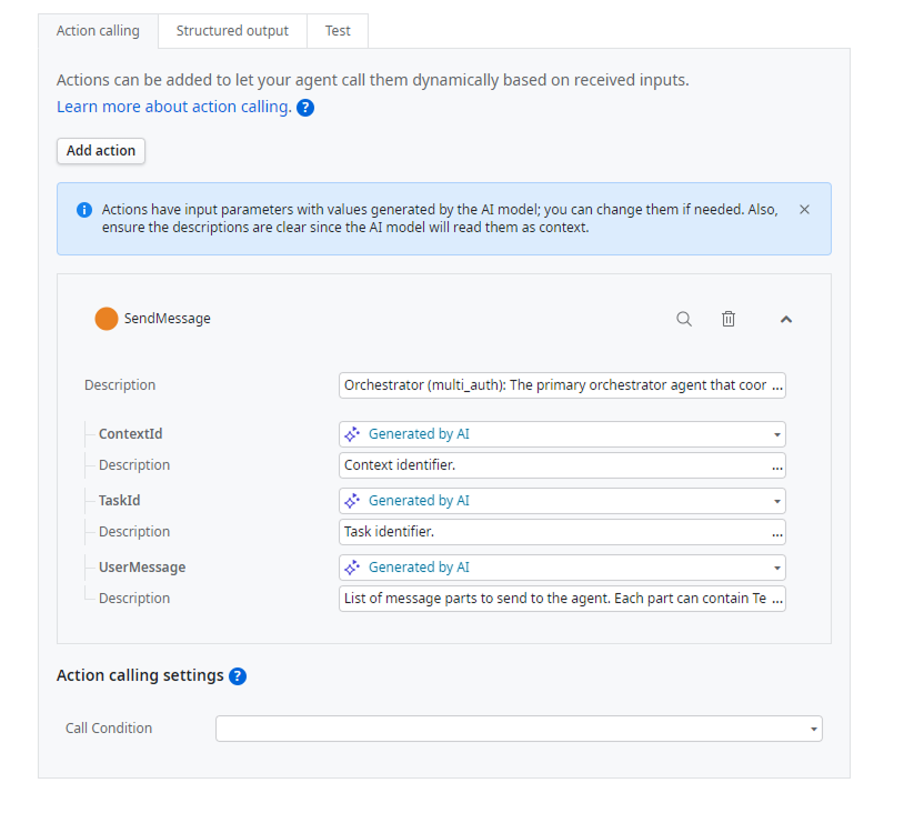 Adding external agents in the ODC portal using A2A - ODC Documentation