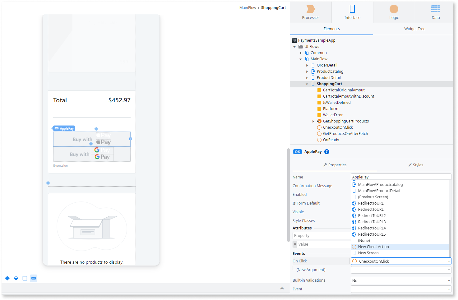 Payments Plugin - OutSystems 11 ドキュメンテーション